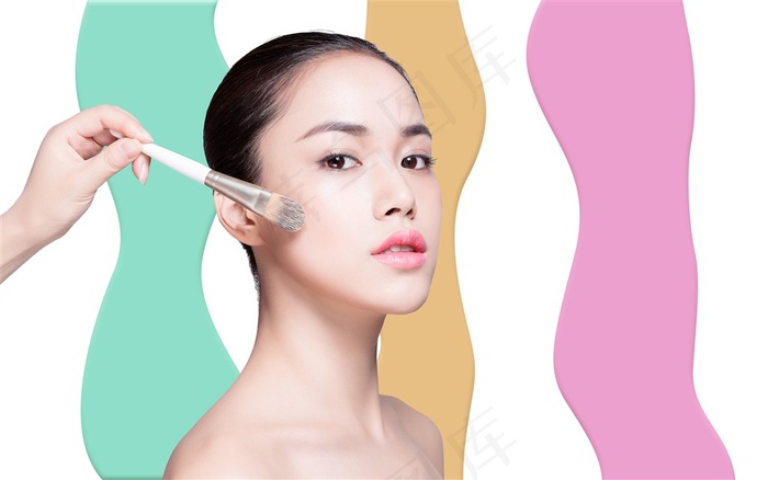 美女化妆护肤美容广告