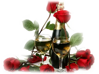 玫瑰香槟杯子