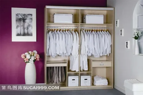 漂亮的衣柜摄影素材