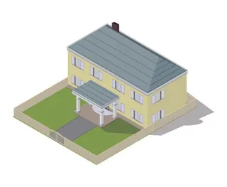 分析图素材图标集合景观建筑立面插画场景AI矢量图形设计