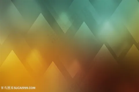 绿色几何多边形背景高清图片