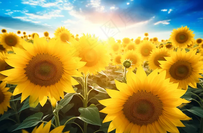 向日葵花海摄影图(4080x2688)