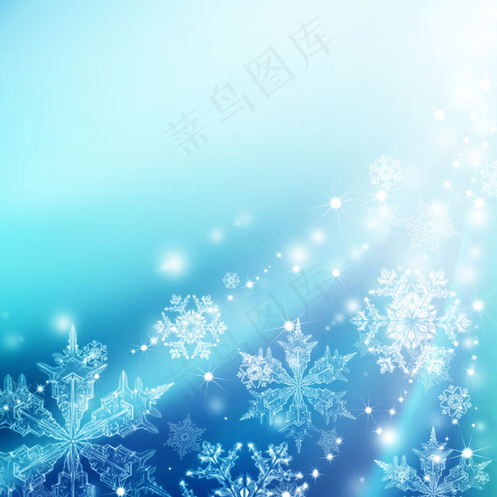 高清雪花背景图片下载