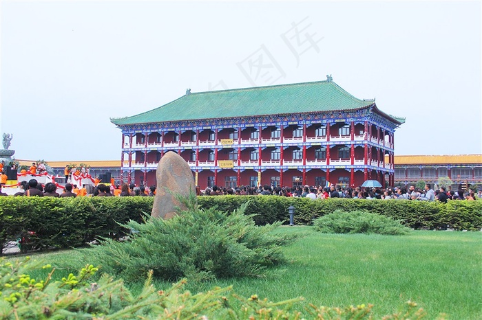 寺庙偏殿建筑图片