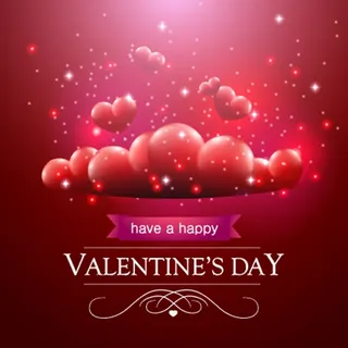 情人节快乐红心背景