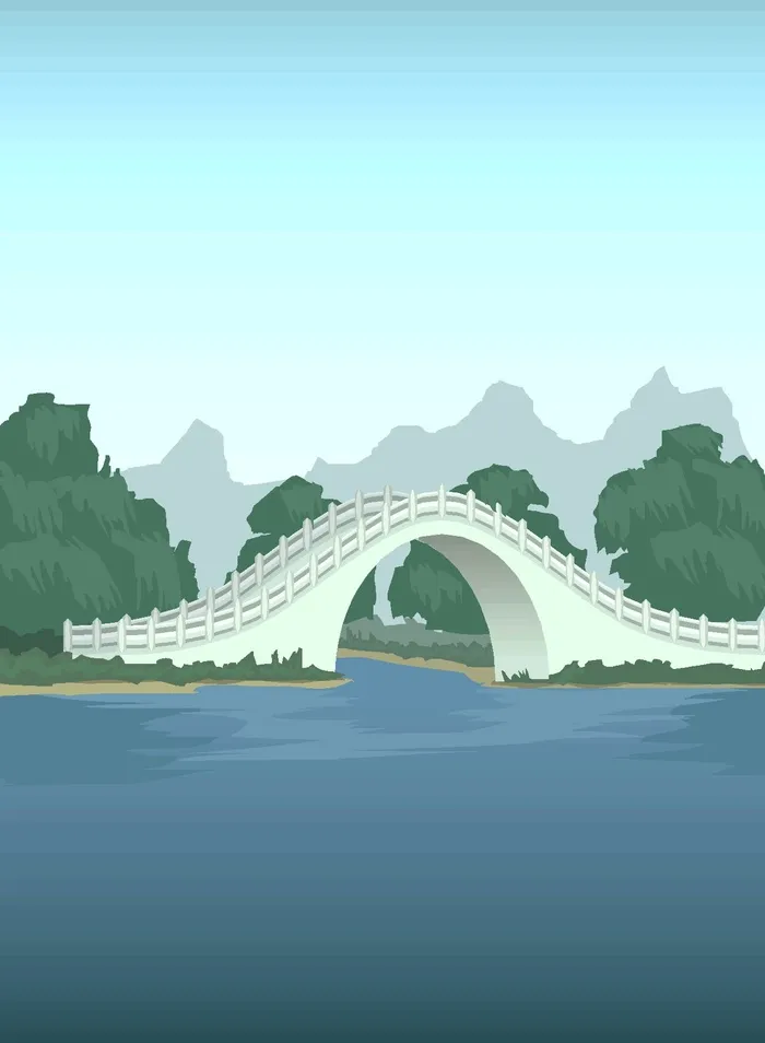 蓝色卡通风动画动漫素描写实海报名片图片素材背景14
