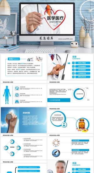 医疗护理 工作计划总结 PPT模板