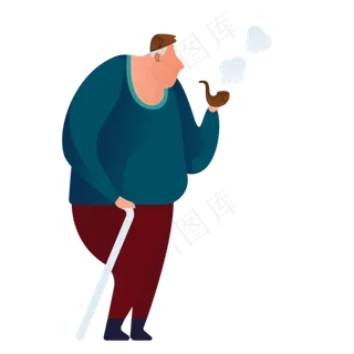 抽烟人物免抠图