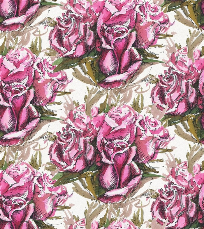 繁复紫红色玫瑰花背景高清图片