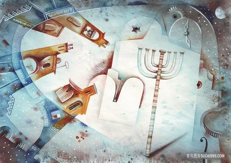 贝占梦的游乐场唯美建筑油画