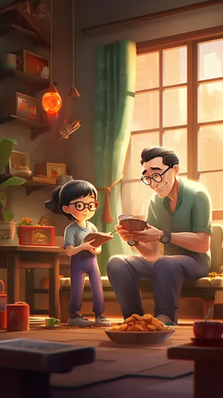 父亲 父亲节 温馨 坚强 爱护 关怀 教育 快乐 幸福 父爱