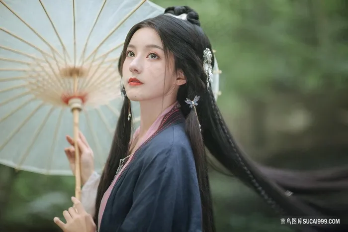 古典古装清纯女孩图片