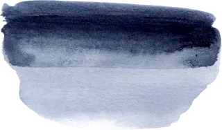 海军蓝金线水彩花卉素材