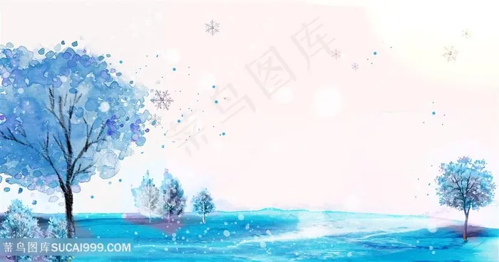 美丽的雪景冬季