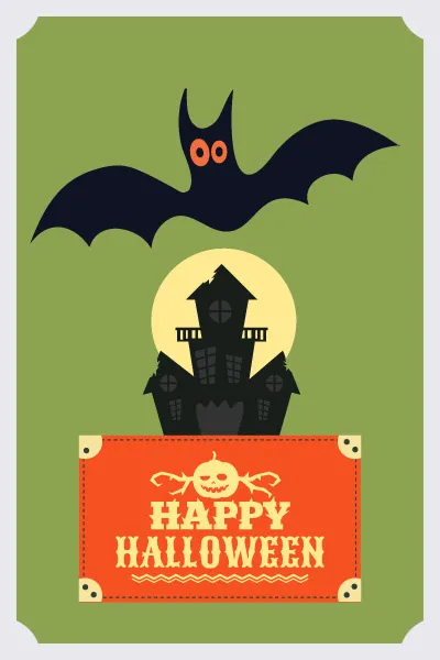 万圣节小鬼捣蛋儿童矢量插画扁平ai矢量模版下载