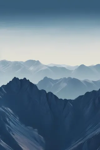 意境山脉云间背景