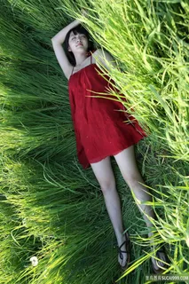 躺在草地上的高清日本美女图片壁纸 躺在草地上的高清日本美女图片壁纸