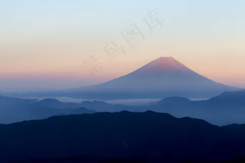 清晨的富士山图片 清晨的富士山图片