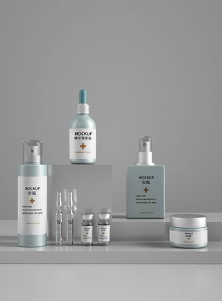 包装智能贴图样机VI效果PSD素材