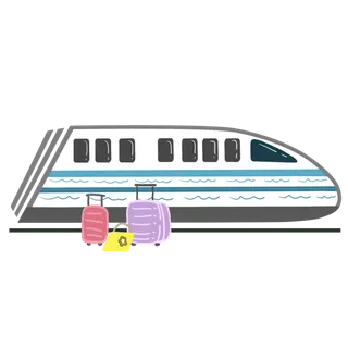 高铁列车动车动画免扣素材PNG