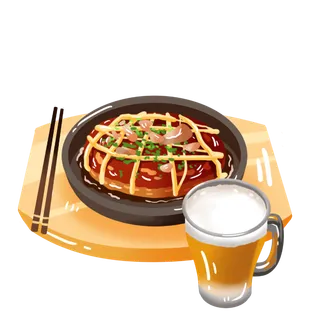 大阪烧免抠素材