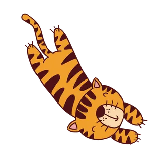 卡通小老虎PNG免抠插画素材可爱动物老虎插画贴图PNG免抠设计素材