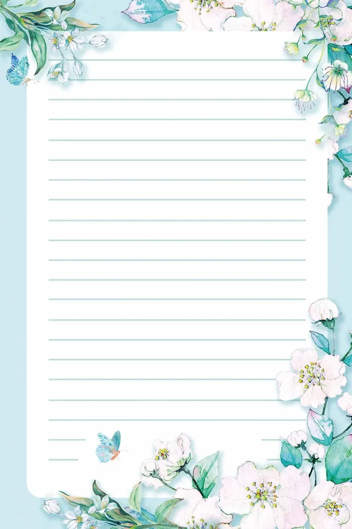 简洁信纸模板设计psd模版下载