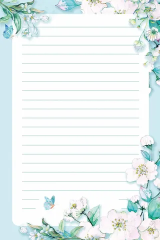 简洁信纸模板设计