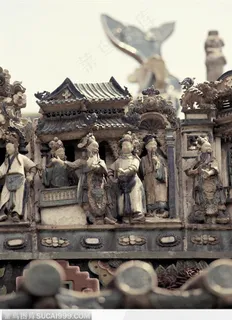 陈家祠陶塑-舞动的人群