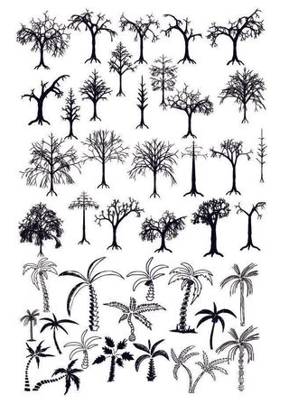 分析图素材图标集合景观建筑立面插画场景AI矢量图形设计