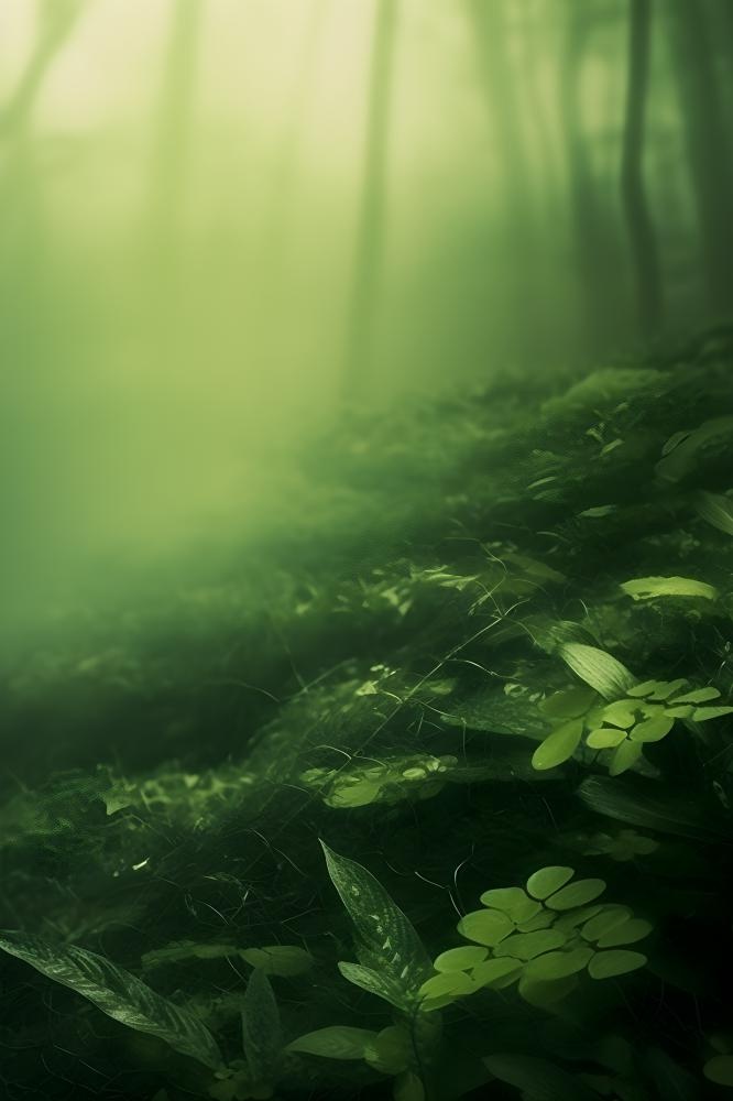 简约树叶丛林小草绿色简约背景(2400x3600)