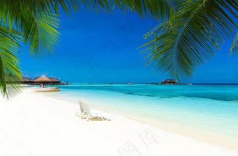 高清唯美海滩沙滩风景图片