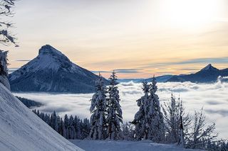 冬天自然背景风景
