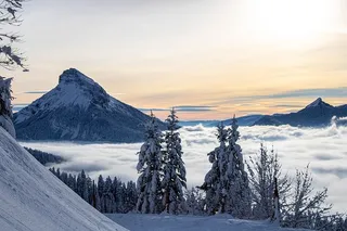 冬天自然背景风景