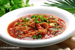 豆花牛柳传统餐饮美食高清菜谱摄影图中华美食