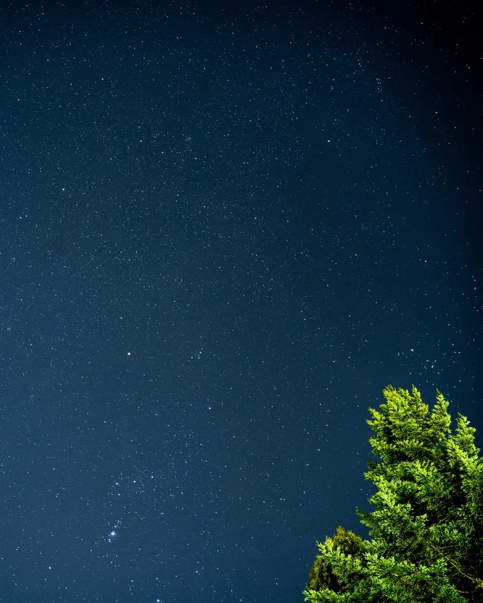 高清蓝色星空素材图片