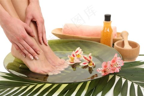 足浴养生保健主题特写