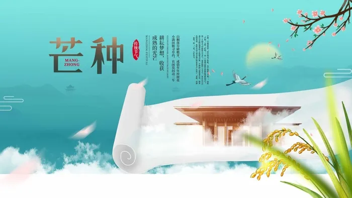 芒种 芒种宣传促销psd模版下载