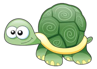 卡通小绿龟可爱