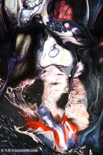 抽象水彩艺术油画挂画