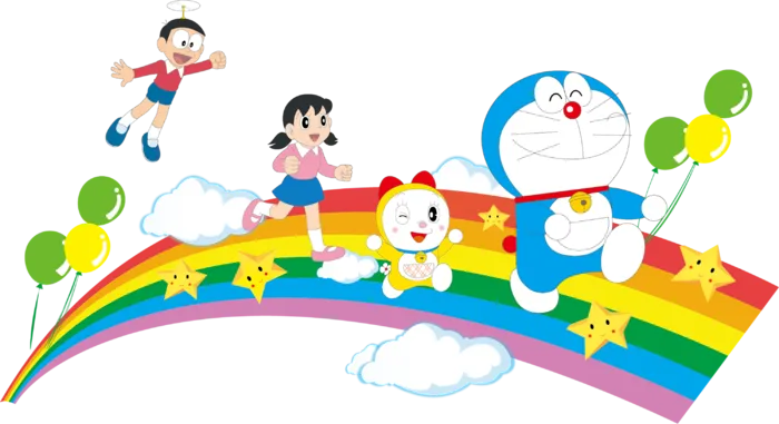 哆啦A梦 卡通 彩虹