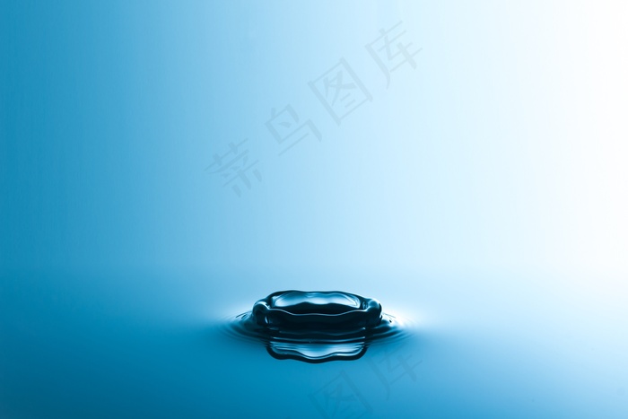 蓝色水滴背景图片