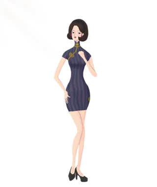 传统旗袍美女 (19)