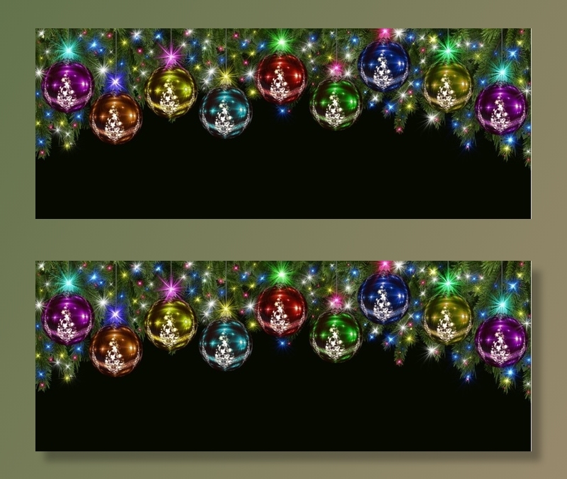 圣诞节雪花风景装饰背景墙