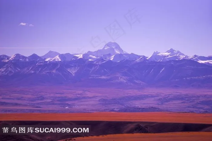 西藏阿里唯美雪山风景