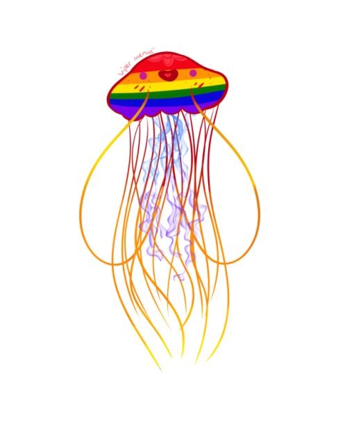 水母 PNG免抠(500x634)