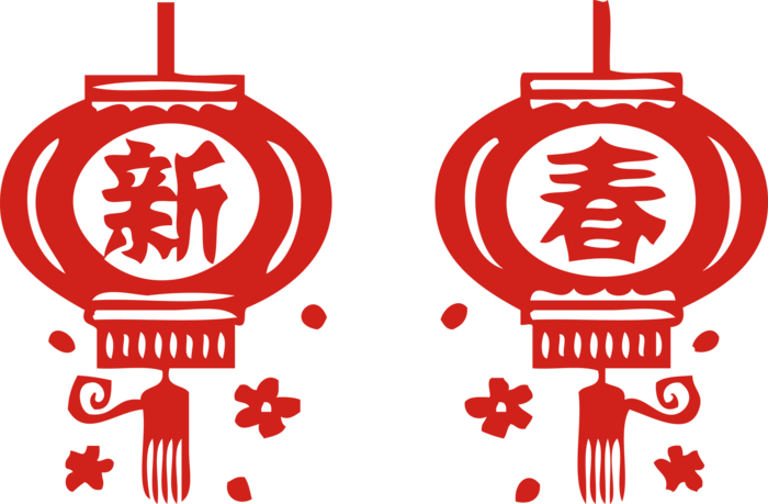 红色新春灯笼