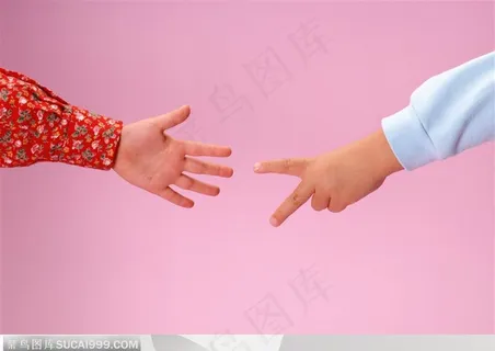 手势-儿童游戏石头剪刀布 手势-儿童游戏石头剪刀布