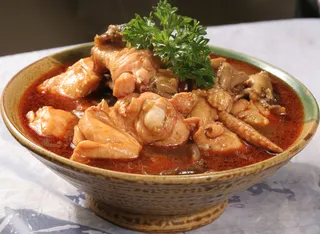 山蘑菇炖柴鸡 (4)