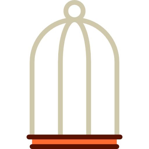 笼中鸟 PNG免抠(512x512)